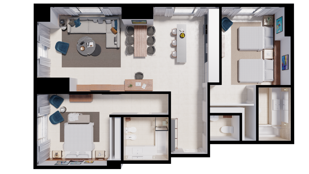 Aleph Doha Residences – 2 Bedroom Residence